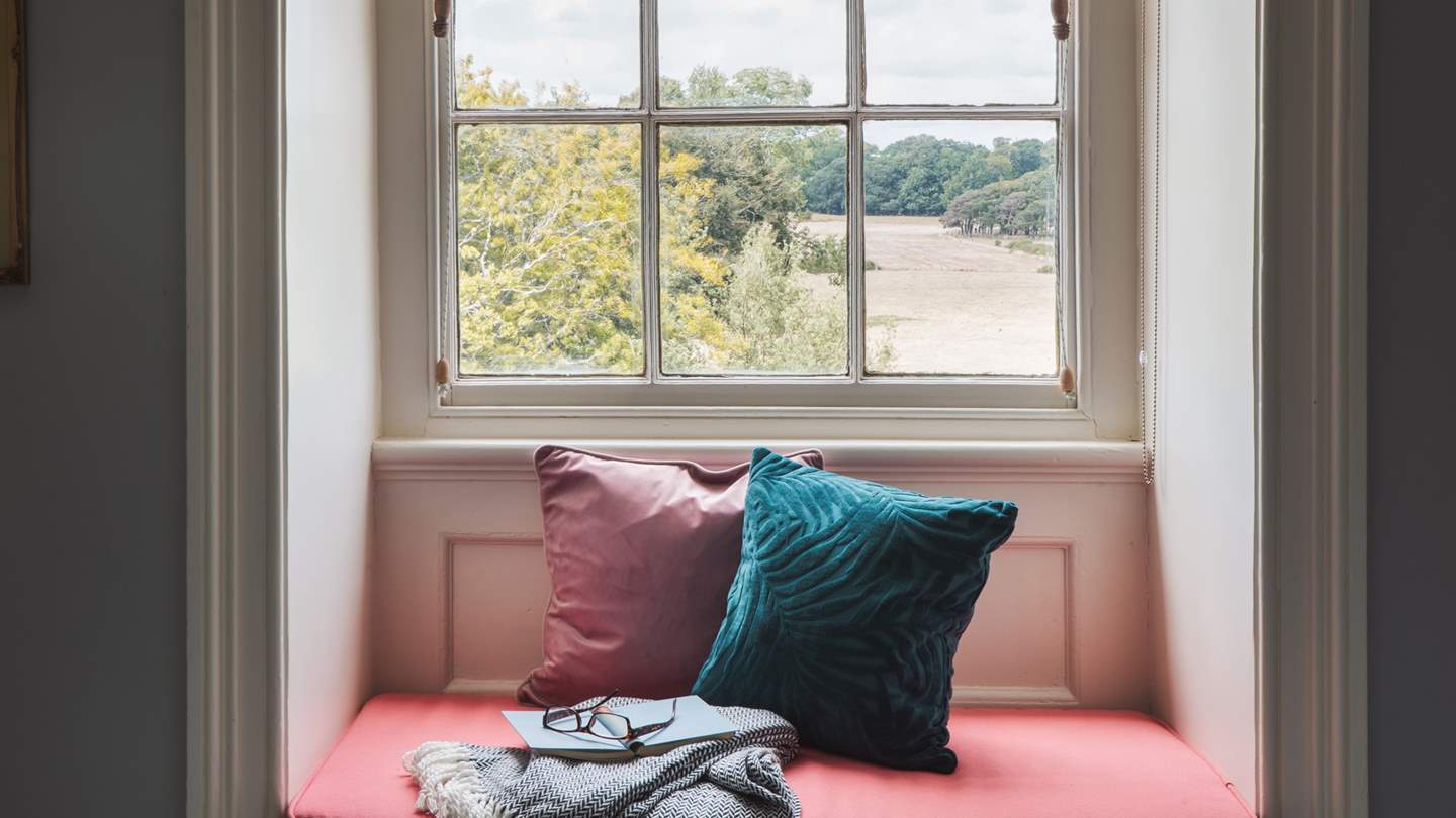 Take a moment or two to gaze out over the extensive parkland