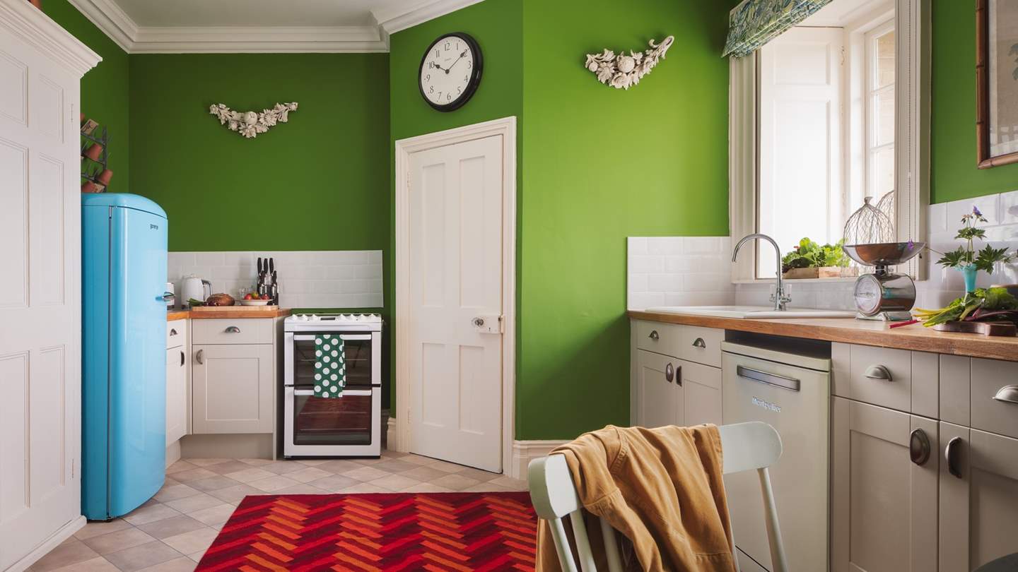 The kitchen is fully equipped with everything you'll need to rustle up meals