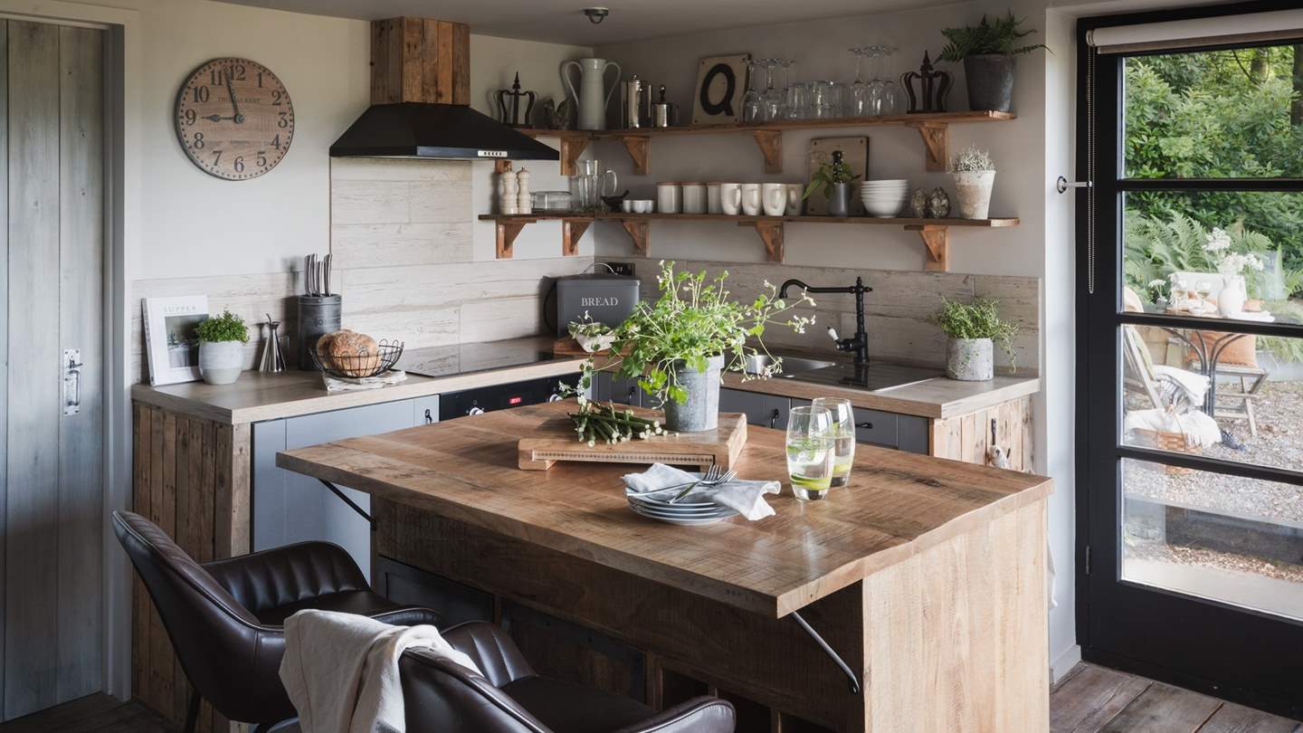 For dining, there is a darling breakfast bar for romantic meals