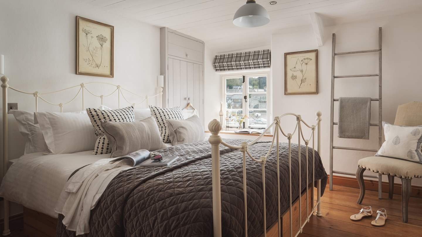 Take the stairs and you'll discover three dreamy bedrooms to choose from