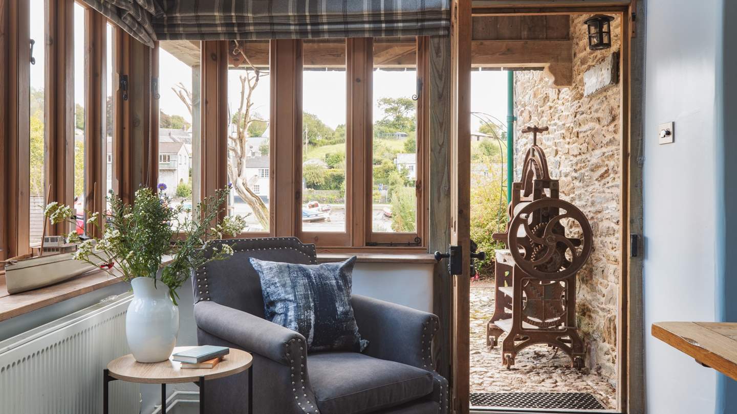 Find a moment's peace with a good book in this tucked away corner