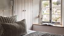 The en suite master bedroom, with river views is the ultimate bolt hole to retreat to at the end of the day