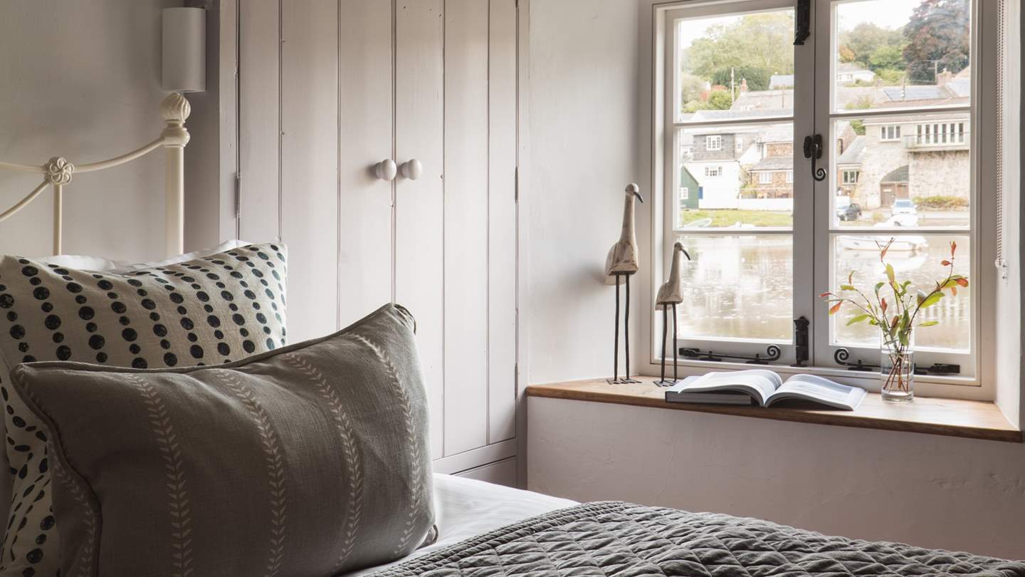 The en suite master bedroom, with river views is the ultimate bolt hole to retreat to at the end of the day