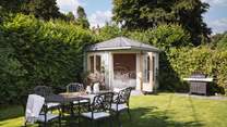 The adorable summerhouse is an idyllic place to settle down and while the afternoon away... 