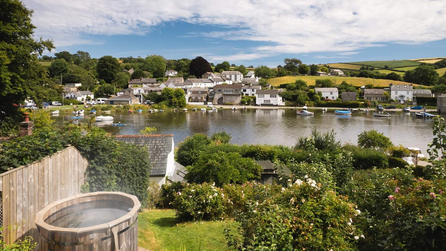 The gardens are just a dream, with exceptional views over the river to the rolling hills beyond, leading down to the water's edge