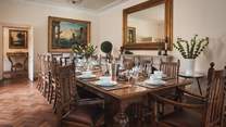 Meals taken in the incredible main Dining Room will stay long in the memory