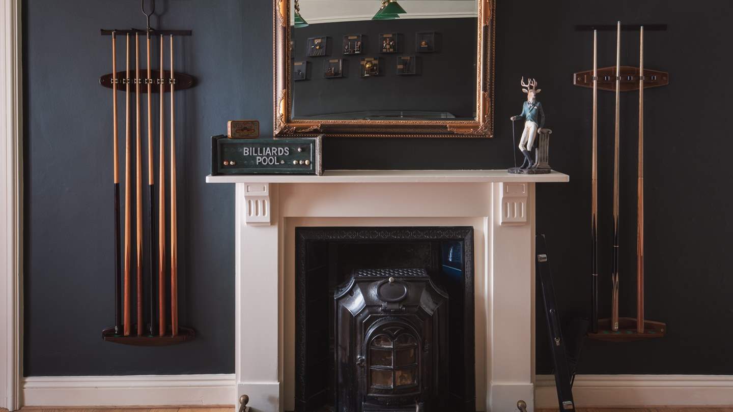 Practice your shots in the snooker room