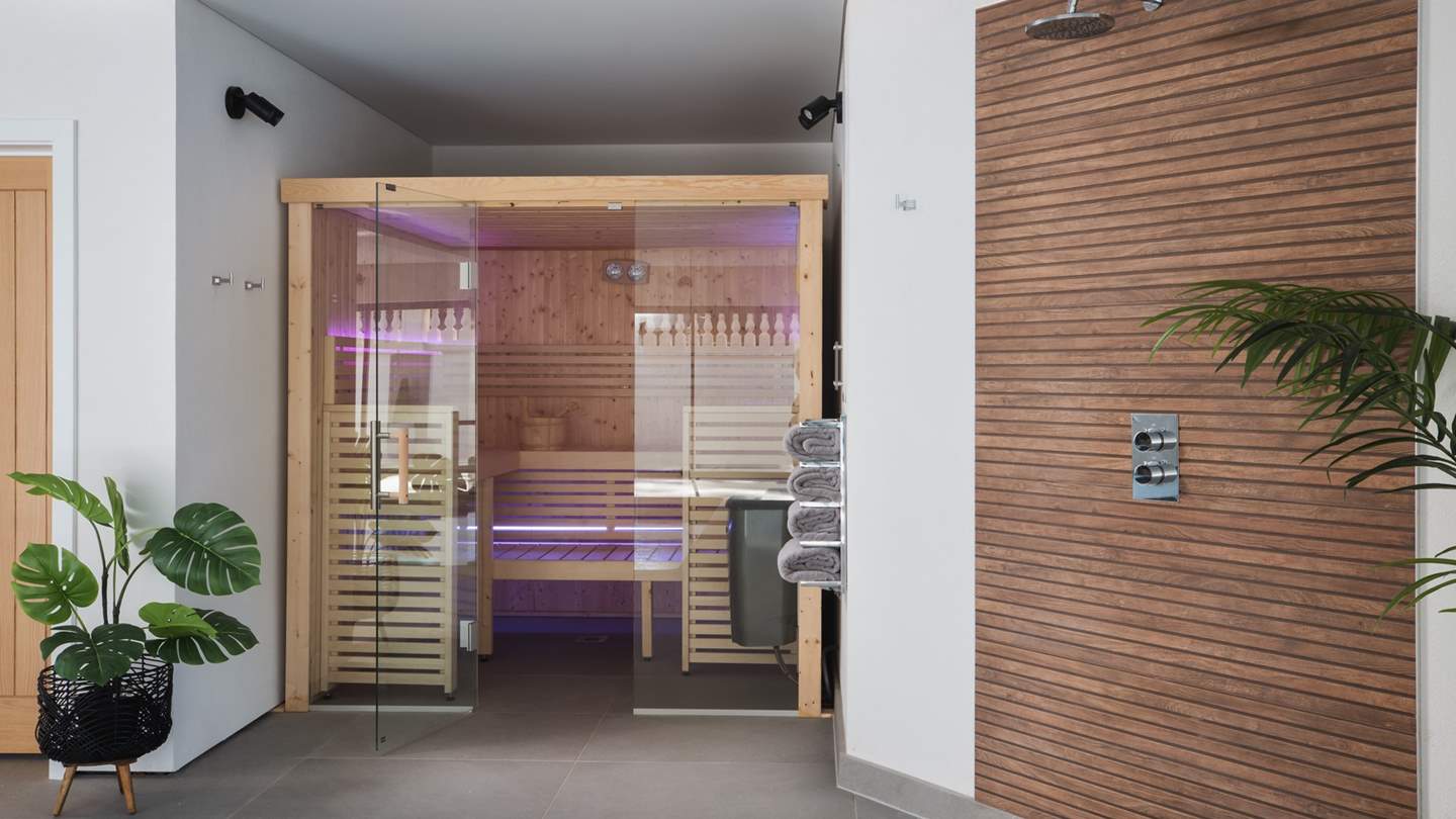 Step into the sauna and whisk away your worries...