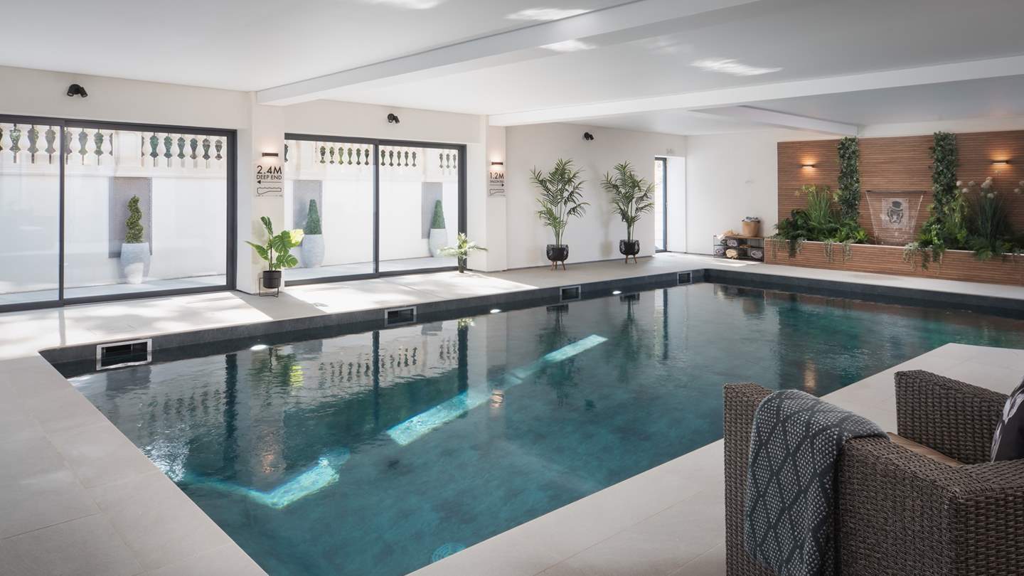 Enjoy exclusive use of this stunning indoor swimming pool 