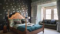 The elegant 'Flamingo' room has a dreamy king size bed
