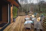 There's plenty of space to relax on the wooden deck