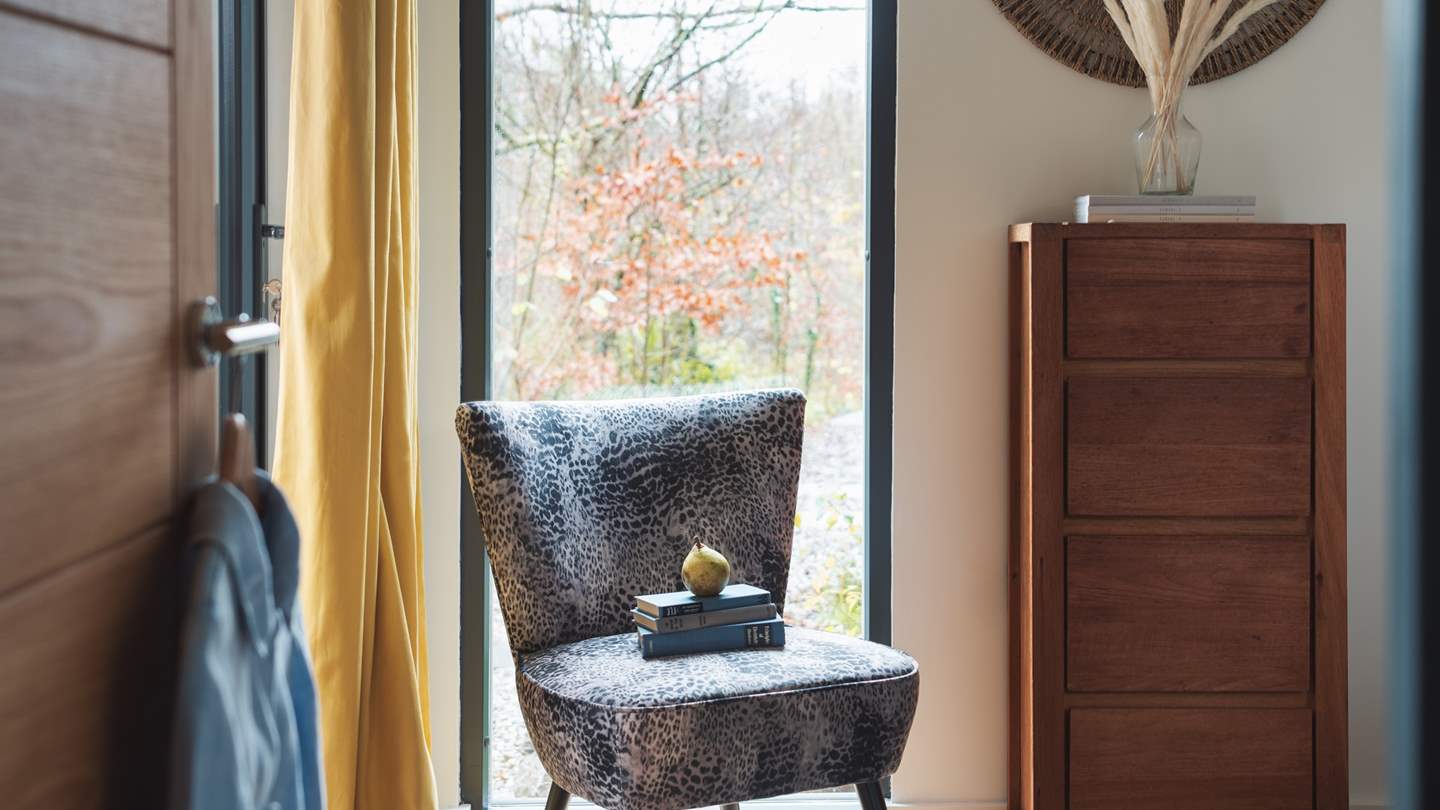 Take a moment to be fully present in the peace of this woodland dwelling