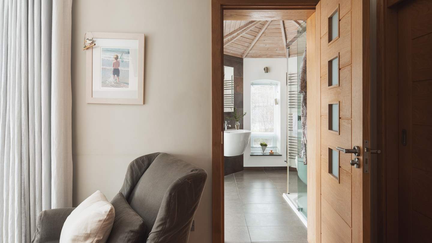 Catch a glimpse of the huge en suite shower room