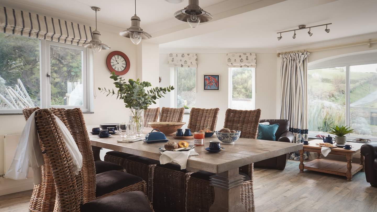 Even when the weathers' not perfect, you can still enjoy spectacular views whilst you eat