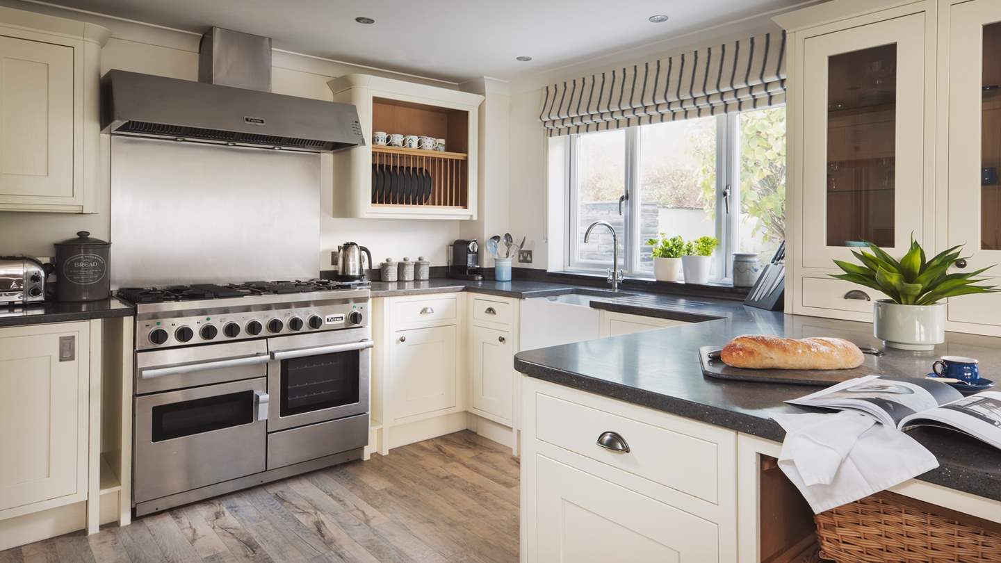 The kitchen is just incredible and fully equipped with everything you'll need to feed your hungry loved ones