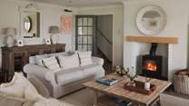Unwind in style on an array of plump sofas
