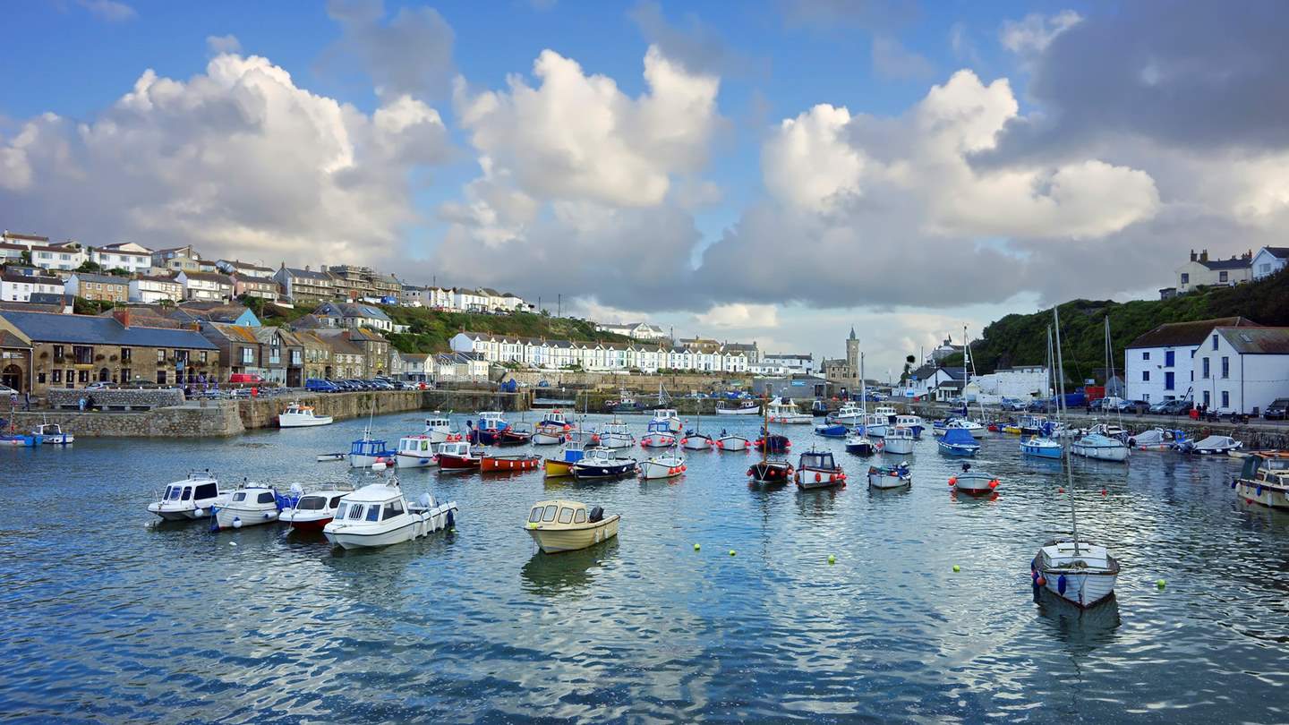 The pretty harbour at Porthleven is lined with amazing eateries waiting to be discovered