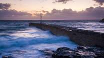 The iconic and often dramatic pier at Porthleven is a photographer's dream!