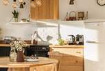 The beautiful kitchen is home to everything you'll need to rustle up feasts