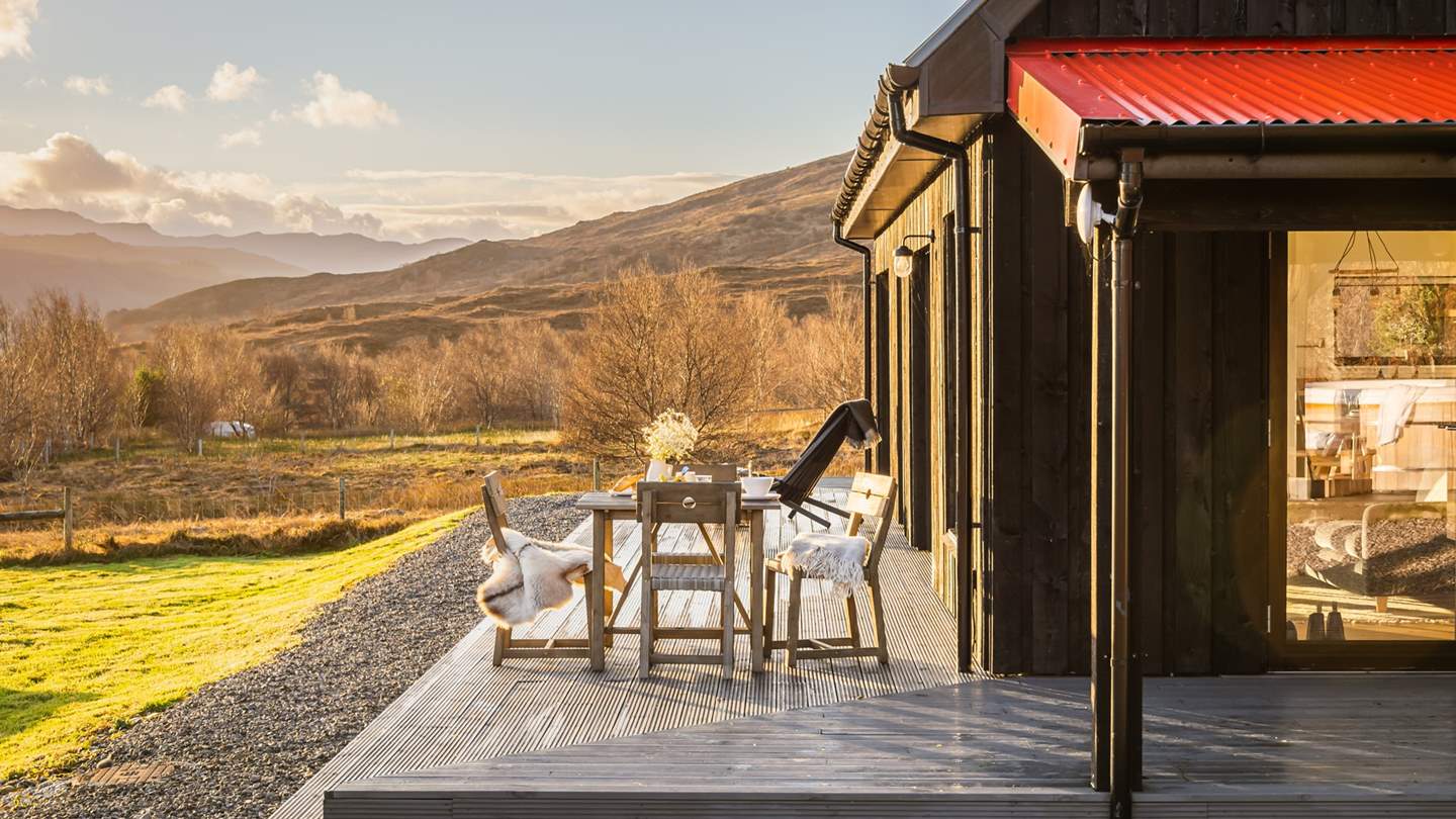 Aulinn is set near to a RSPB otter hide, just one of the many animals you could spot during your stay