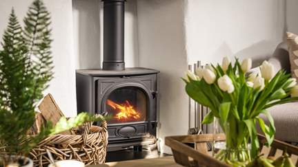 The cosy wood burner offers plenty of warmth on cooler days
