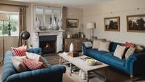 The main sitting room is the perfect setting for cosy evenings in
