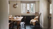 Two dining rooms await for mealtimes of every occasion
