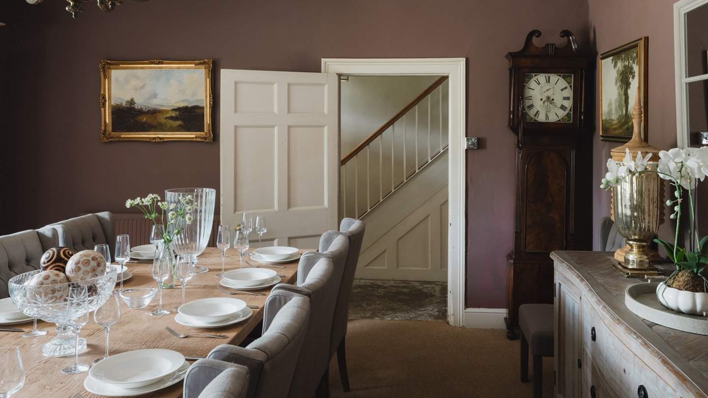 For a more formal dining setting, discover the second dining room