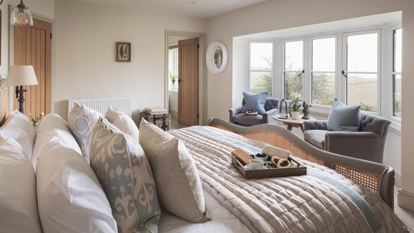 Swathed in luxurious bedding, you're guaranteed a good nights' sleep