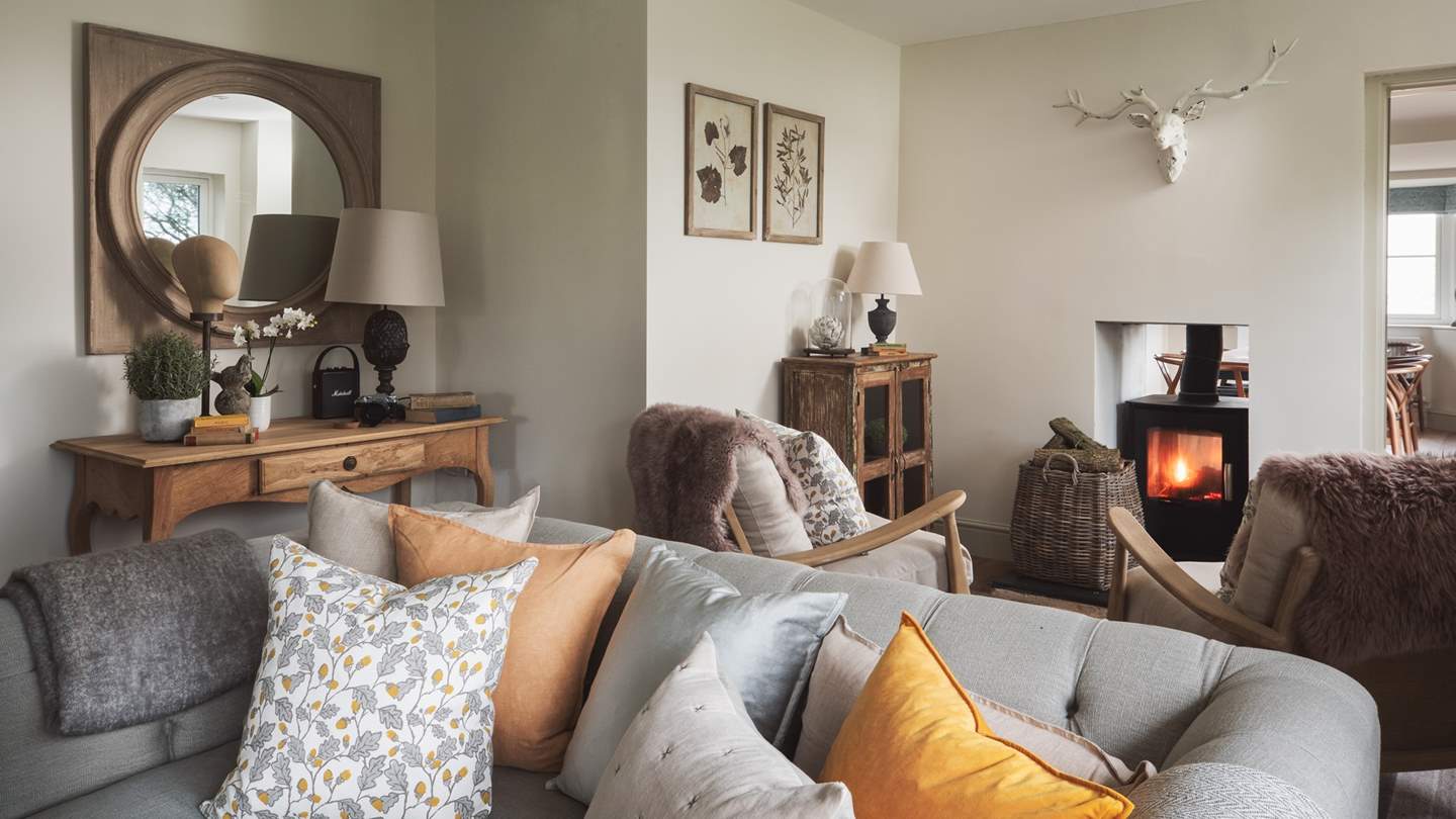 The crackling wood burner makes this an oh-so-cosy space during winter months