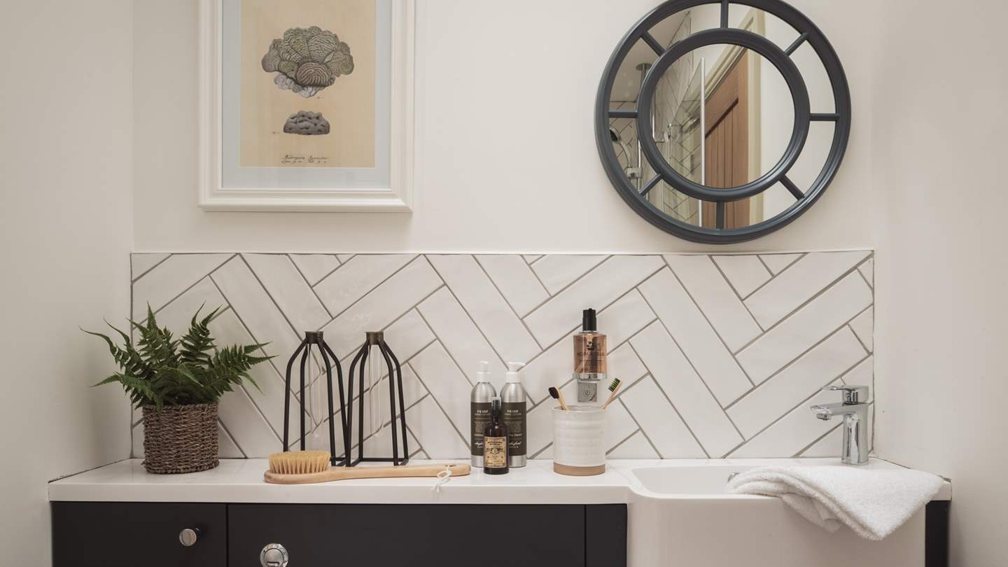 Each bath and shower room is kitted out with Noble Isle toiletries