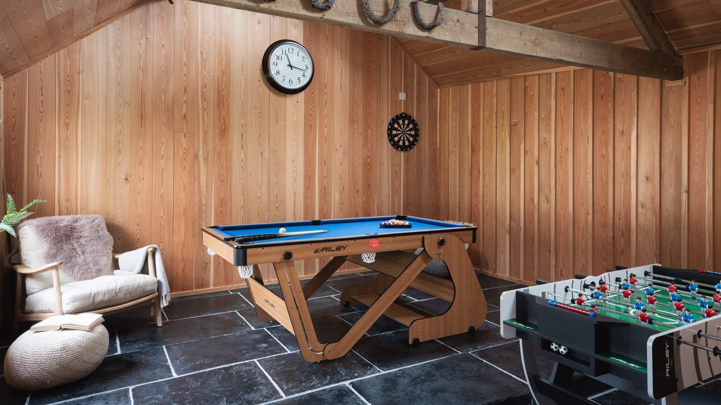 The dream space to hunker down with the family and enjoy some competitive games...
