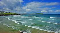 The beach at nearby Polzeath is a must for surfers
