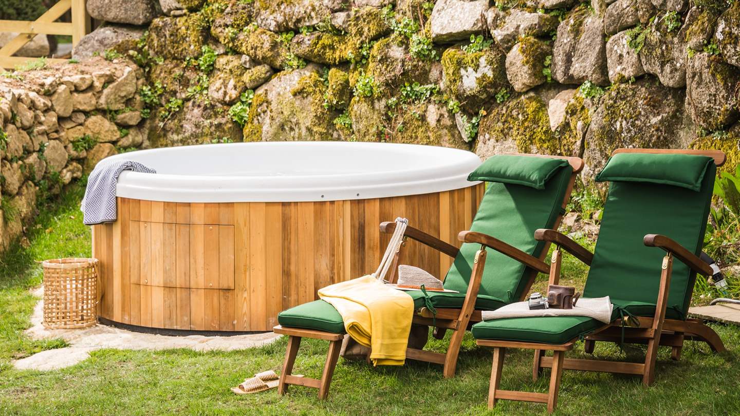 The hot tub is the perfect spot for star gazing at night