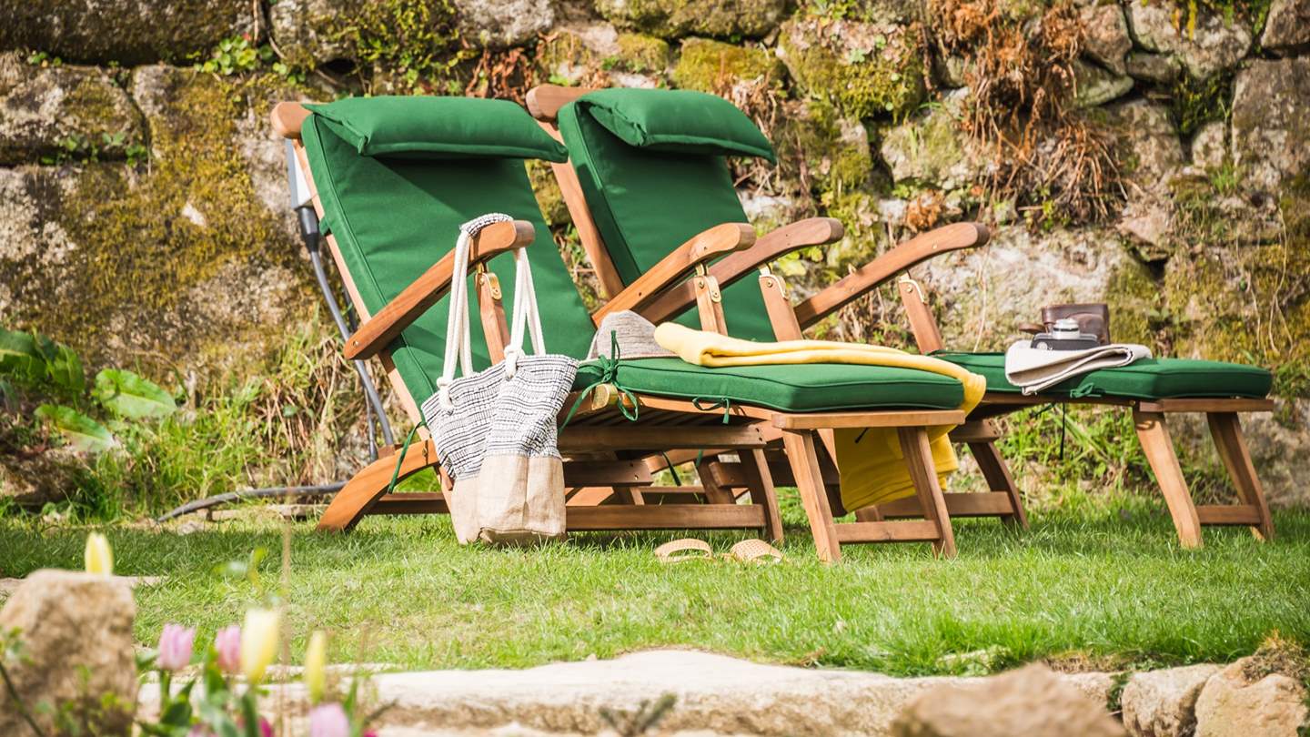 Dogs will love the lawned area, where they can play and stretch out by your side