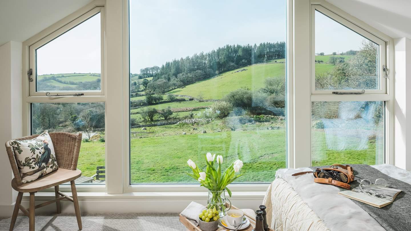 Unspoilt views offer a perfect vista from the comfort of bed
