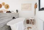 The blissful bath tub for two, set in the bedroom, perfect for soaks a deux or on your own...