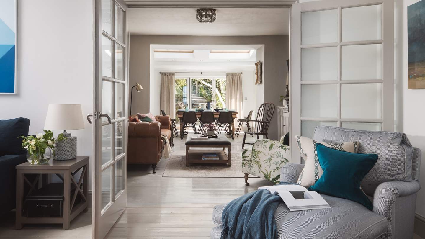 Doors can be shut between the 'Summer' and 'Winter' rooms for privacy