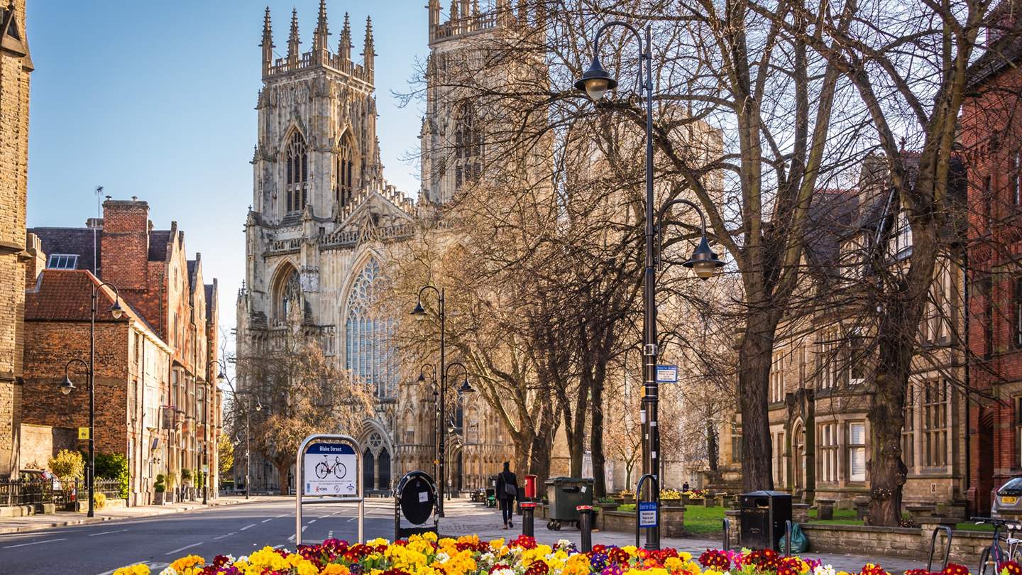 Beautiful York Minster is just a few minutes' walk away