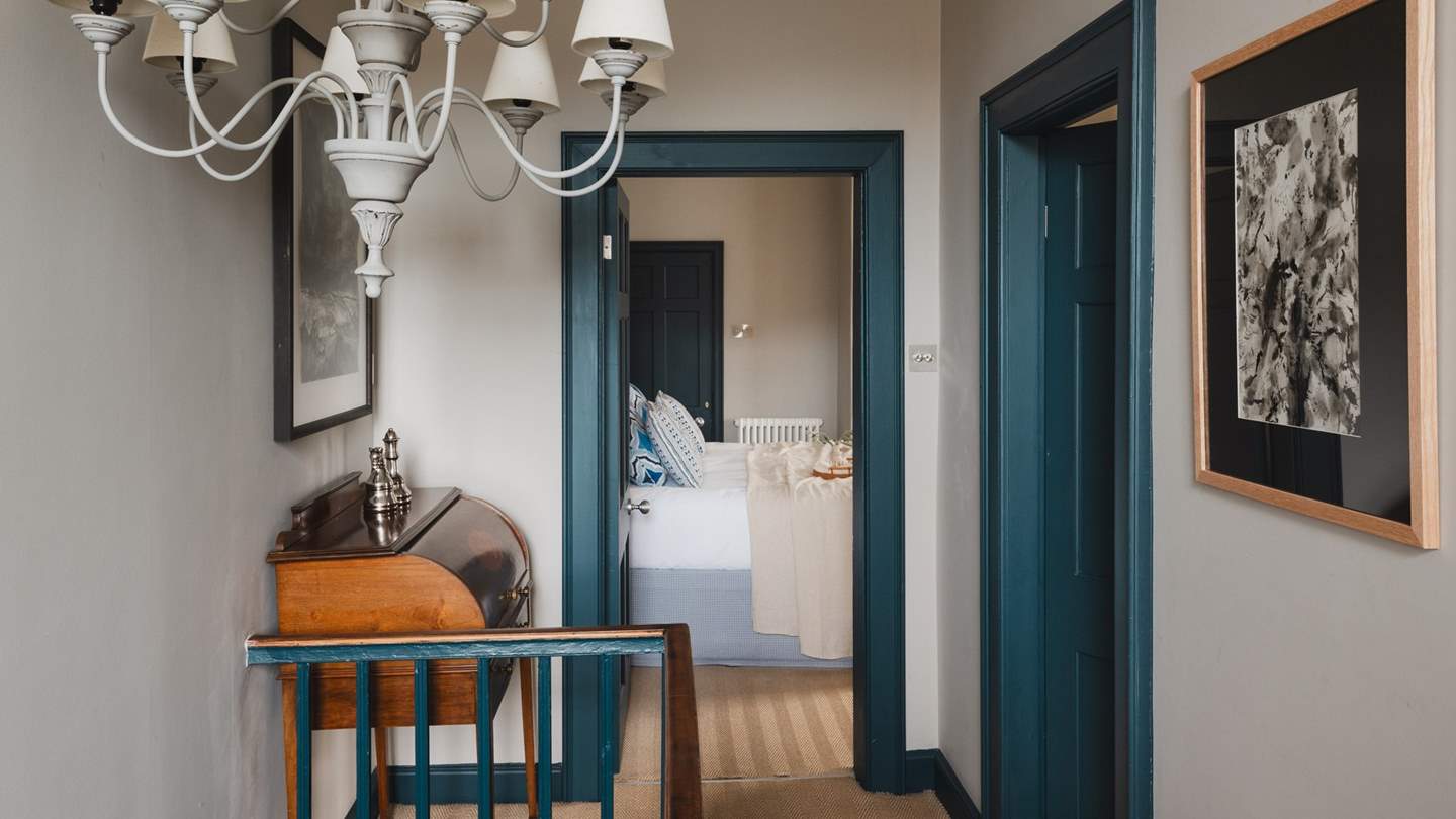 Wander upstairs to uncover the heavenly bedroom spaces