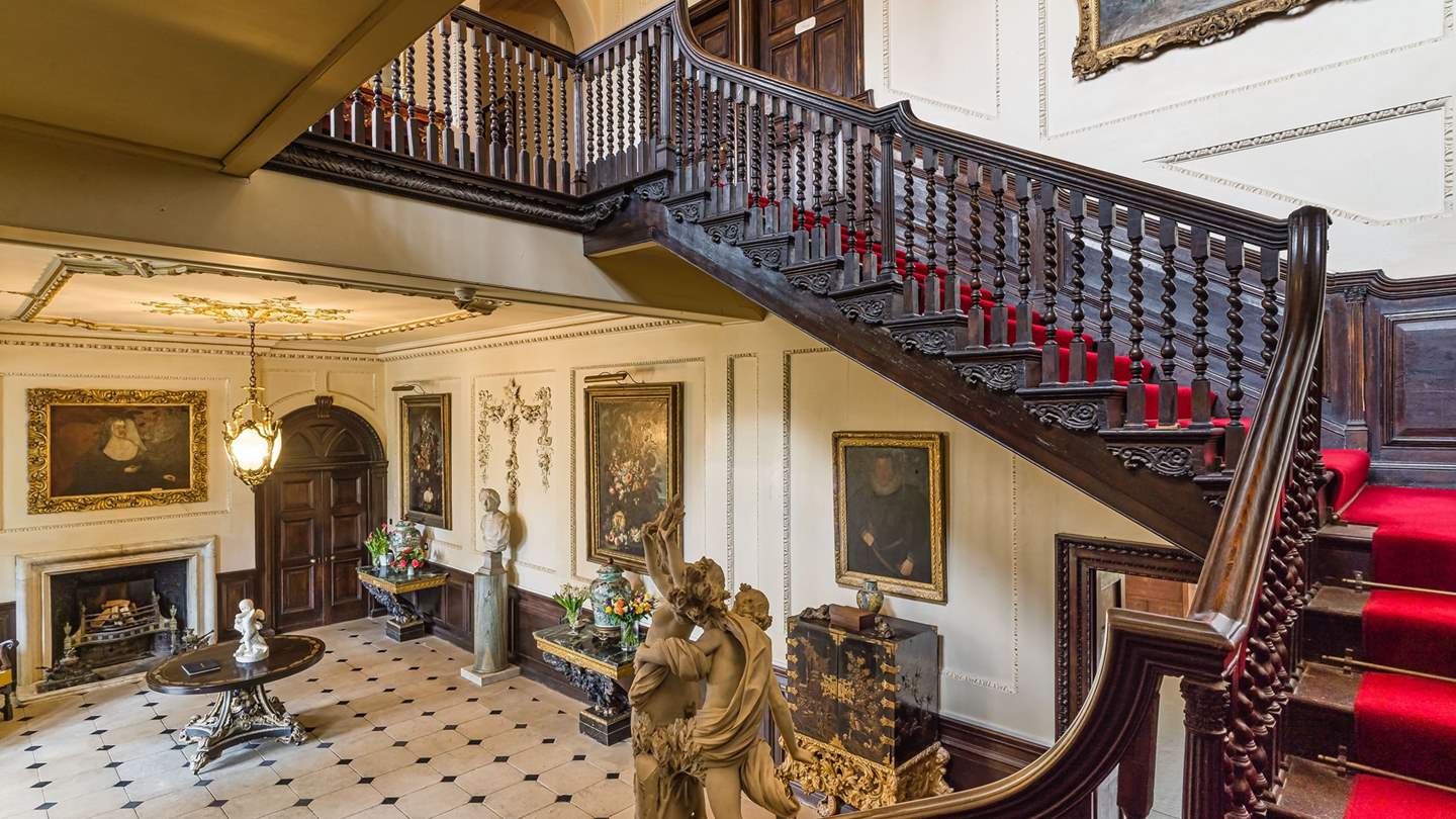 Take the picture-lined stairs up to the ten amazing bedrooms