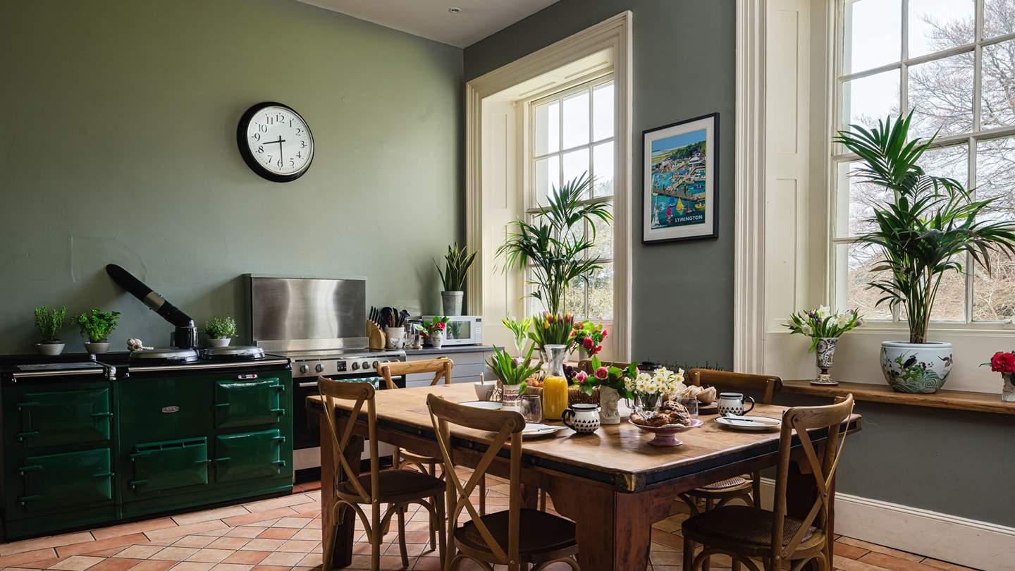 The kitchen has everything you could possibly need to rustle up feasts, and has a kitchen table for more informal meals