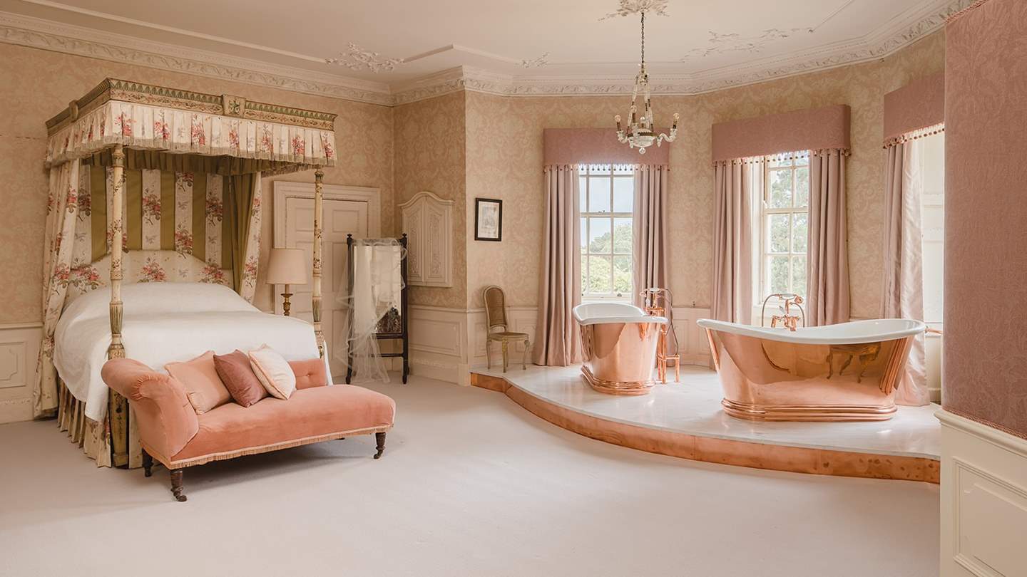 Blissful 'David' is set in the heart of the house - and comes complete with a copper bath each!
