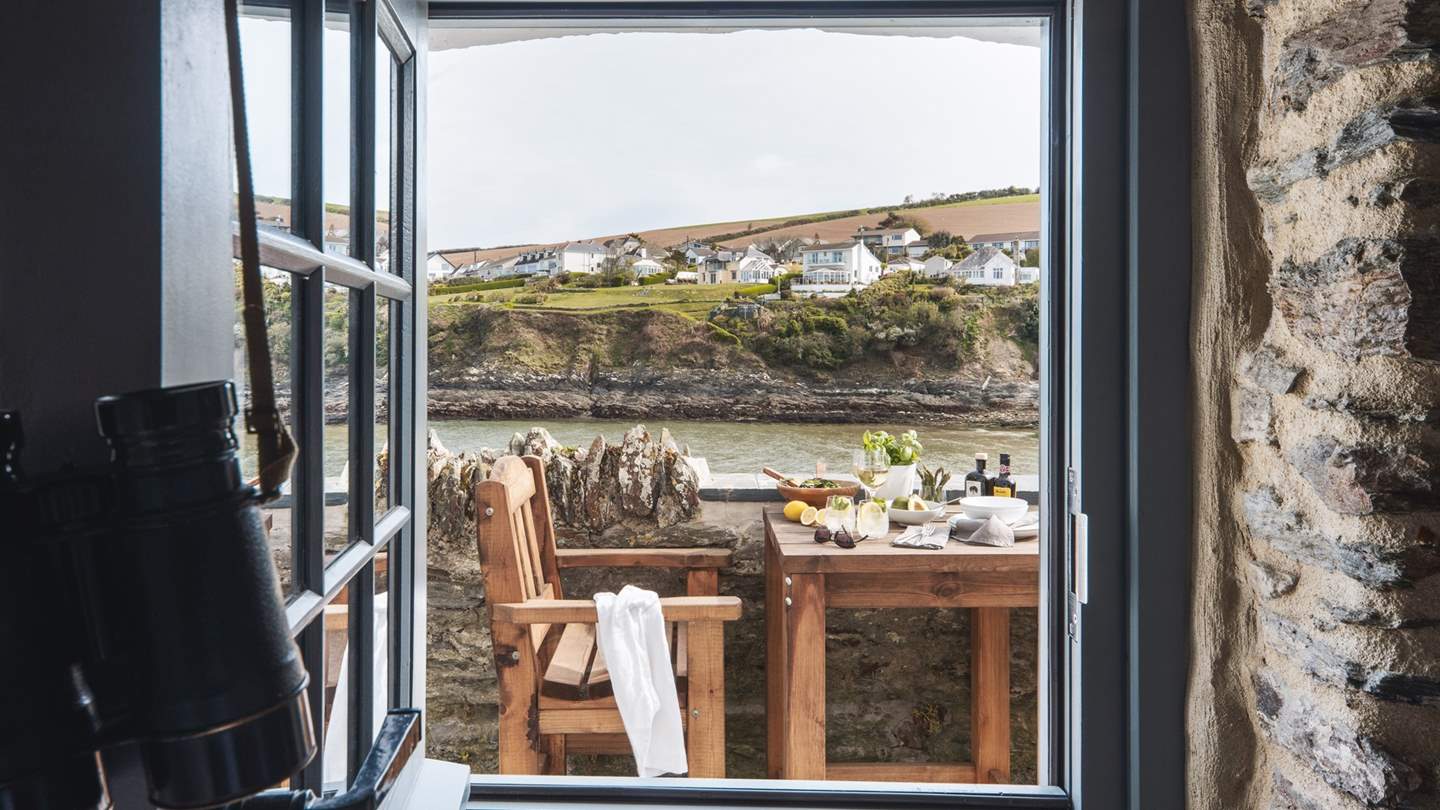 The postcard-perfect view from the bedroom