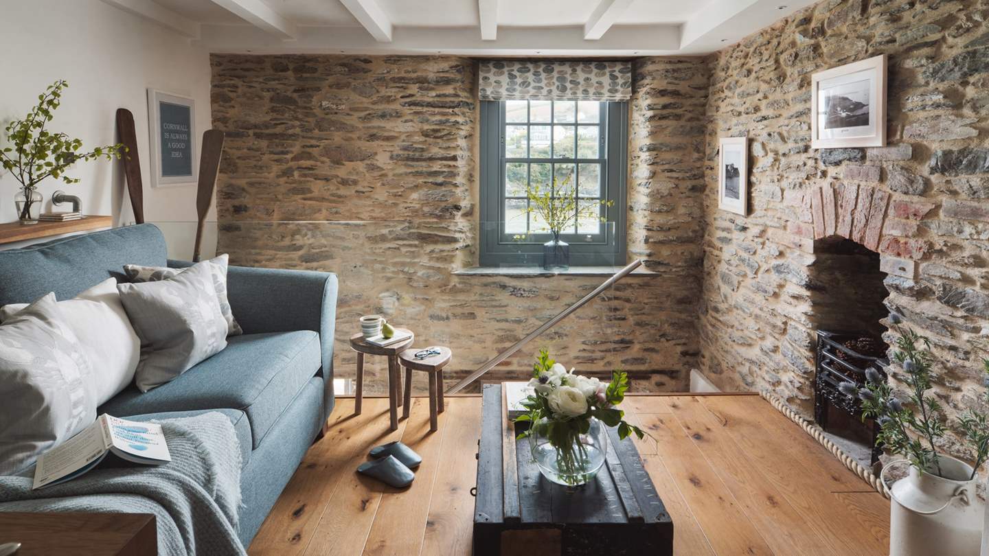 We just love the exposed stone walls