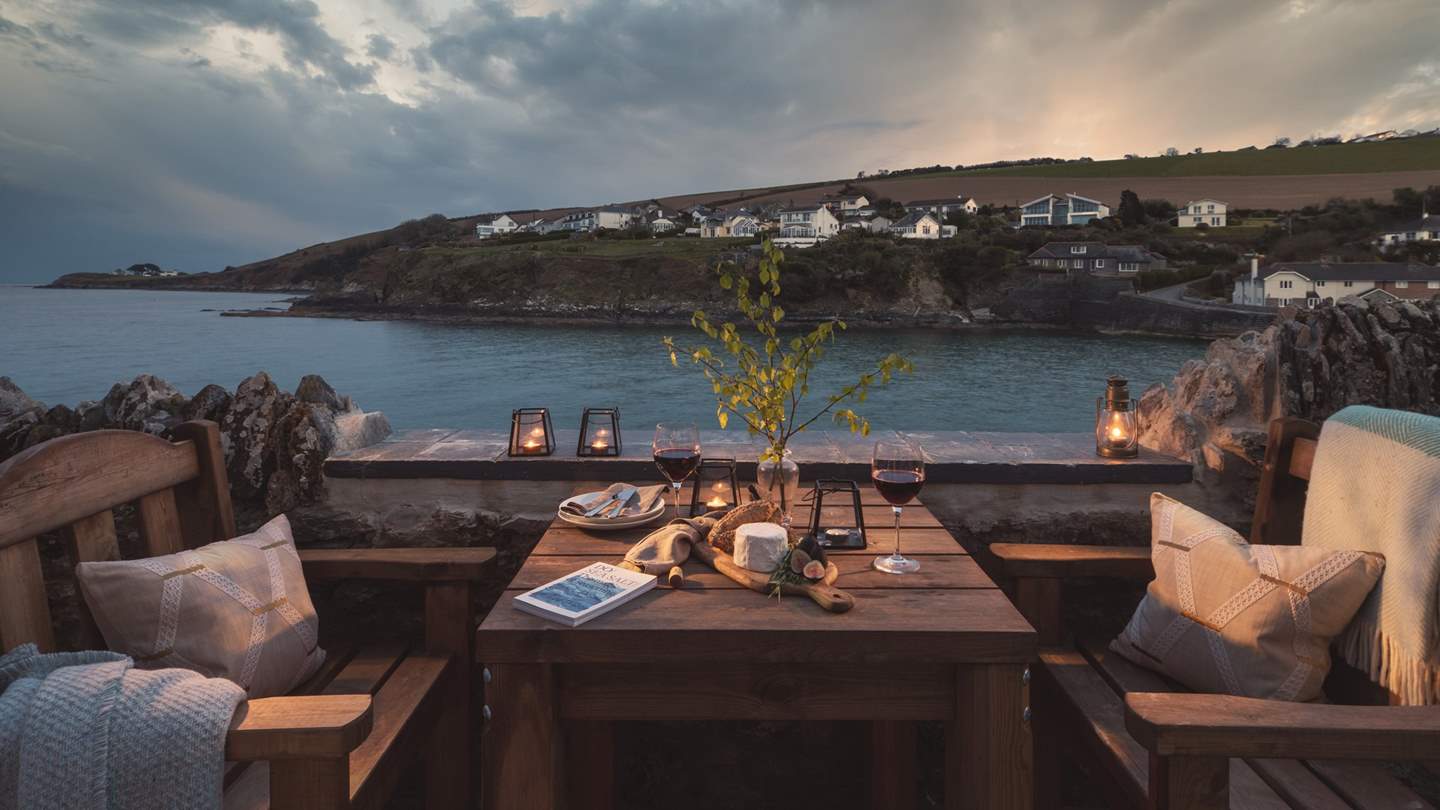 Take in the view whilst dining by candlelight - just dreamy!