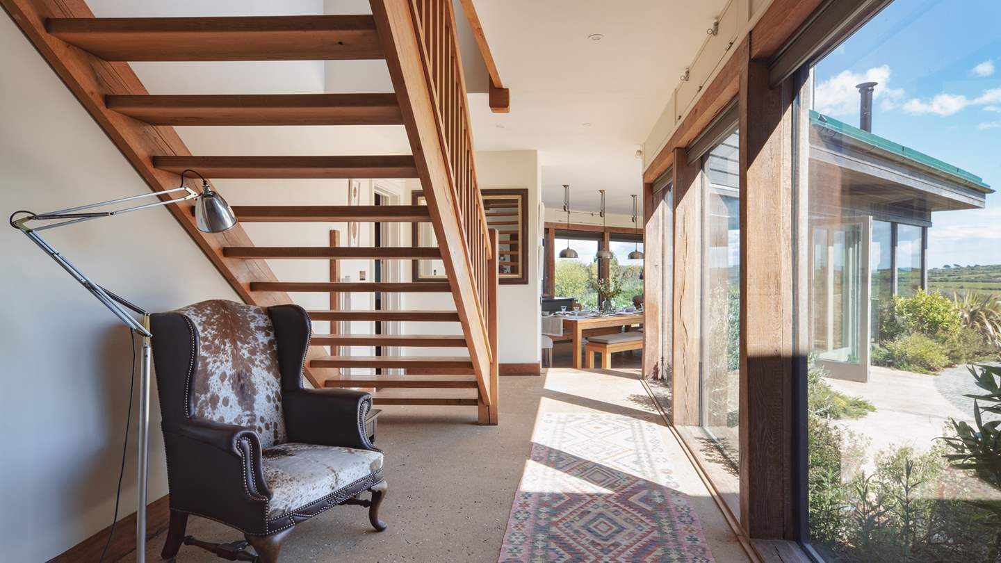 Take the stairs to first floor where you'll find four exquisite bedrooms