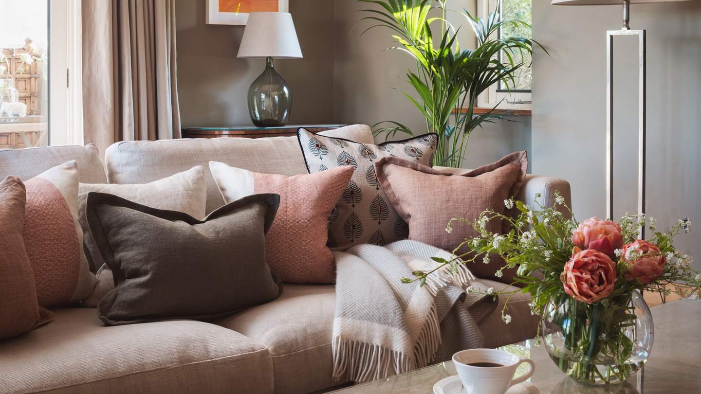 Super comfy sofas are meant to be sprawled on!