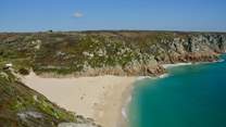 No trip to the far west would be complete without sun-kissed days at Porthcurno Beach