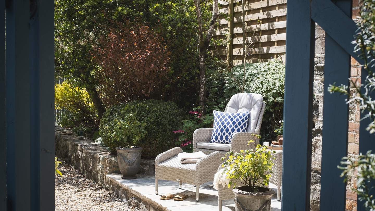 A peaceful reading nook on a sun-soaked afternoon...